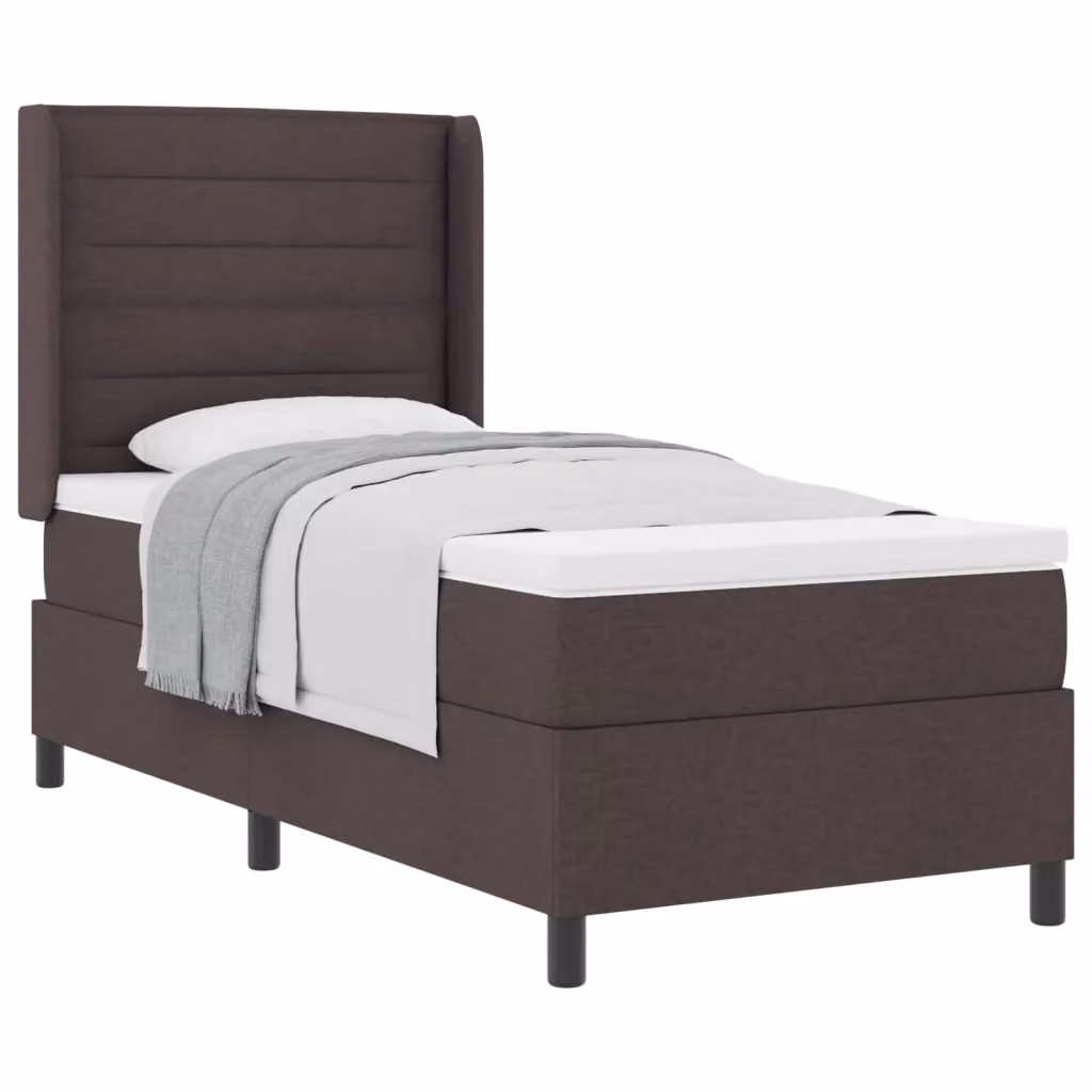 Letto ibrido con materasso vidaXL in tessuto marrone L 90 x P 200 cm – 2