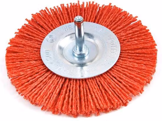 2 spazzole in nylon, spazzole in nylon da 100 mm con supporto da 6 mm