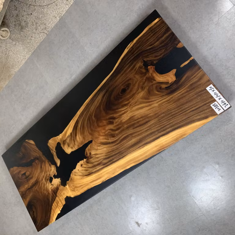 Epoxidharz Esstisch River Table Echtes Holz Massiv Tische 240x100 Flusstisch