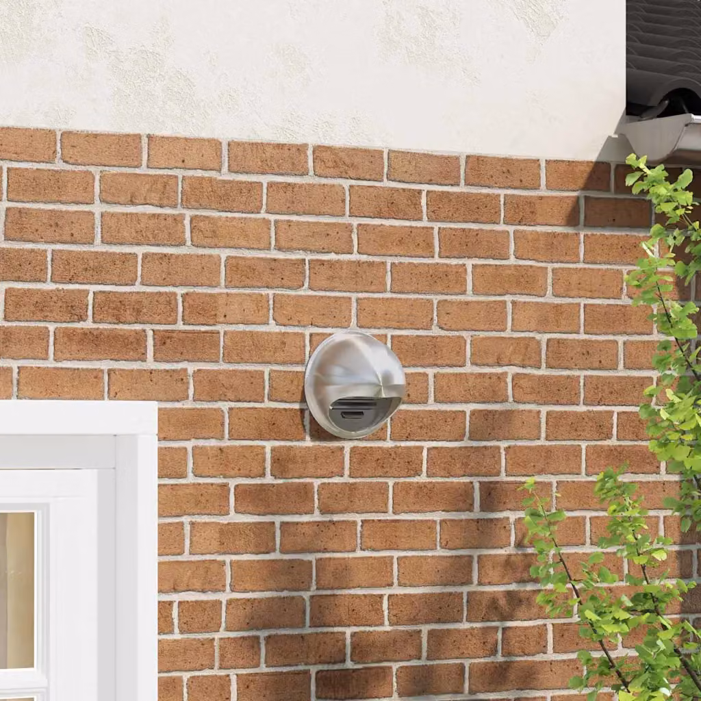 Set di 8 griglie di ventilazione vidaXL in acciaio inossidabile colore argento, diametro 220 mm