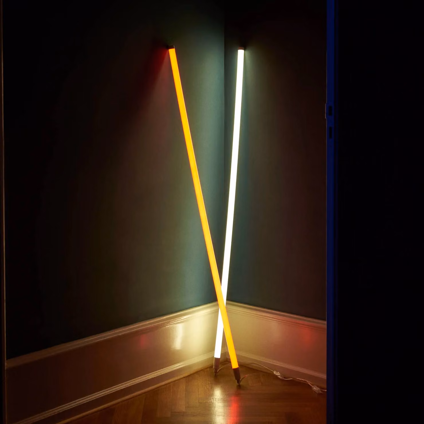HAY Lampadina tubolare LED Neon Tube, giallo, PVC, lunghezza 1,5 m, connettore Tube, Giallo / Arancione, Camera da letto, Plastica, Moderno