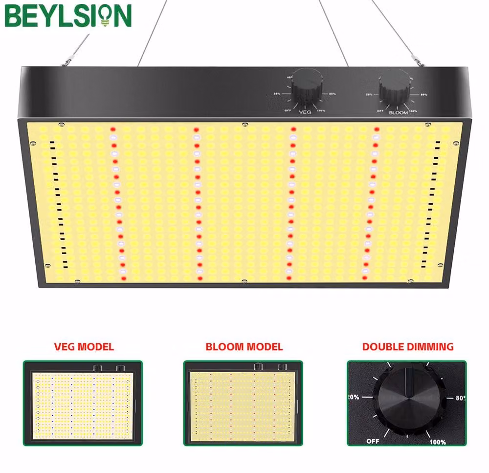 Lampada di coltivazione a LED da 1000 W - Spettro completo, dimmerabile - Alluminio