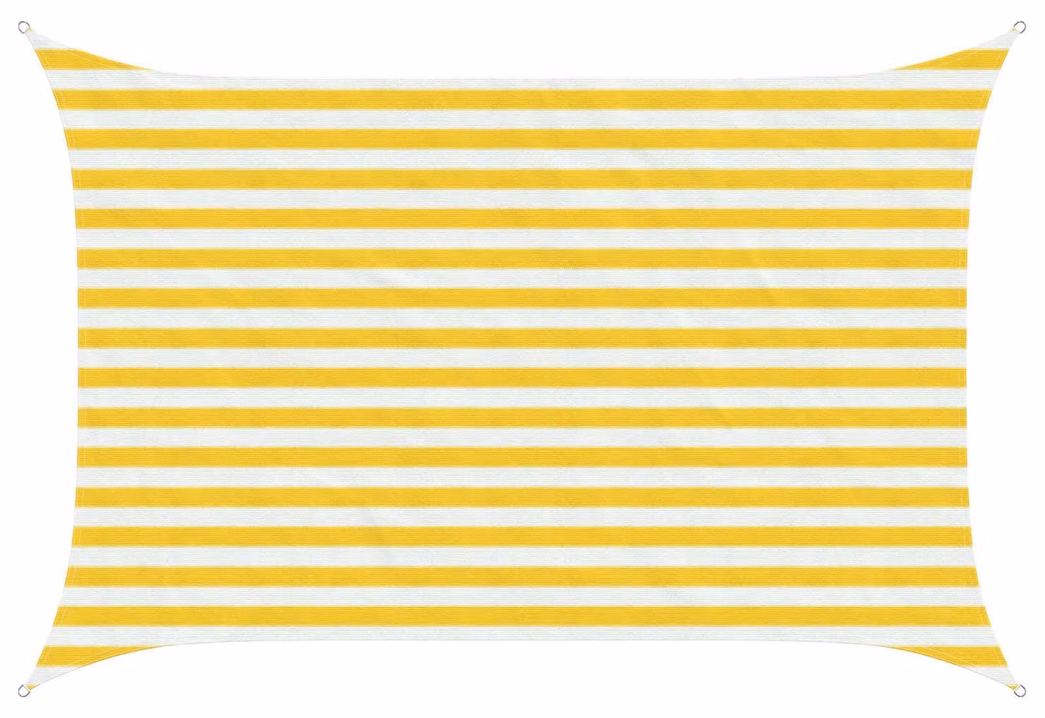 Telo Ombra Giallo e Bianco 2 x 2,5 m HDPE