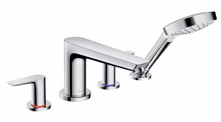 Hansgrohe Talis E - Miscelatore per bordo vasca, installazione 4 fori, cromo 71748000