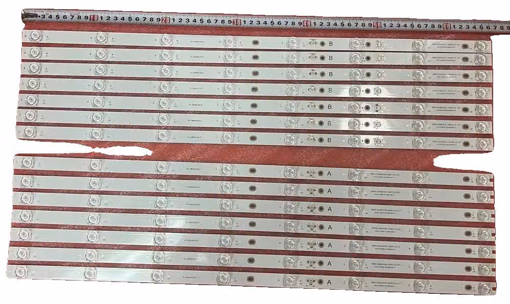 Striscia di retroilluminazione a LED, 664 mm, luce blu, 8 LED, compatibile con TCL 65C715, GIC65LB101