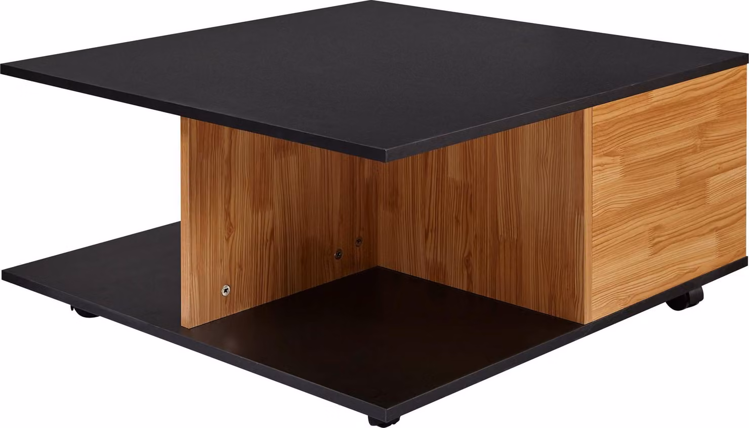 Tavolino design 70x70 cm antracite / rovere sabbia | Wohnling
