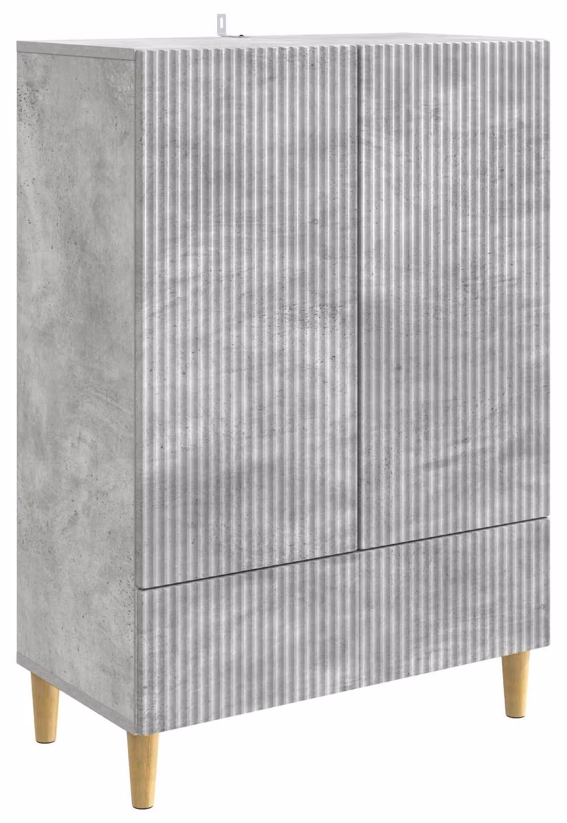 Credenza Grigio Cemento 66 x 34,5 x 95 cm Legno ingegnerizzato