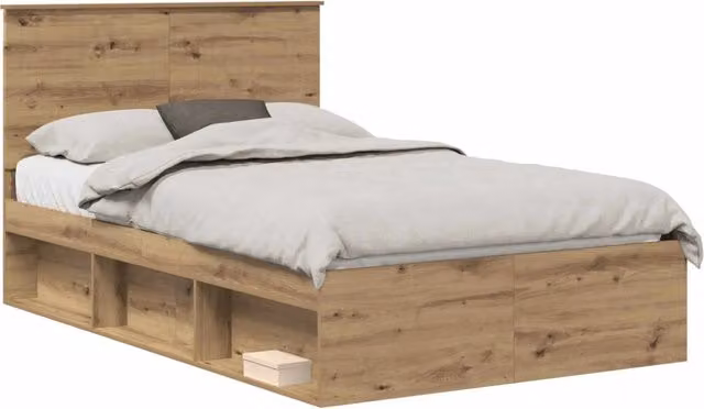 Letto matrimoniale | Letto per adulti | Struttura del letto Rovere Artigianale 120 x 190 cm