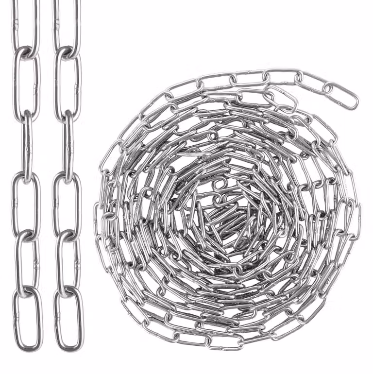 Catena in acciaio inossidabile, 3 mm, 5 metri - Connessione robusta per progetti da giardino e da officina