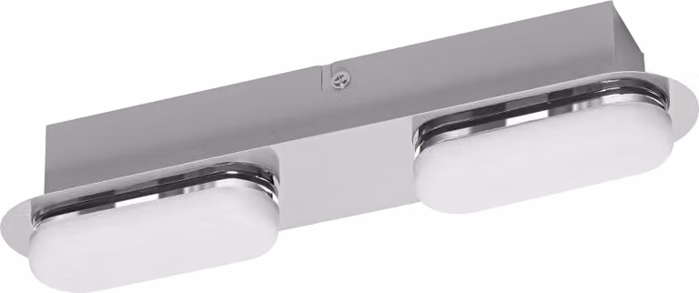 LEDVANCE Lampada da bagno Smart LED cromo, 15W, 1400LM, 3000-6500K, 30cm, IP44, applique Orbis Duplo, lampada da bagno con tecnologia wifi, dimmerabile, controllabile tramite app e assistente vocale