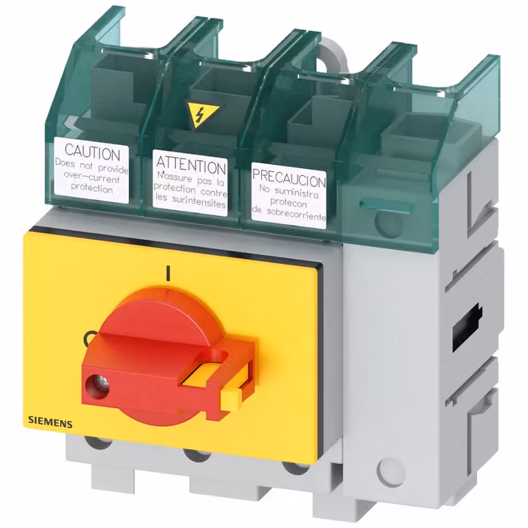 Siemens SENTRON, sezionatore di carico 3LD5 UL, interruttore di arresto di emergenza, a 4 poli, omologato 3LD52000TL13