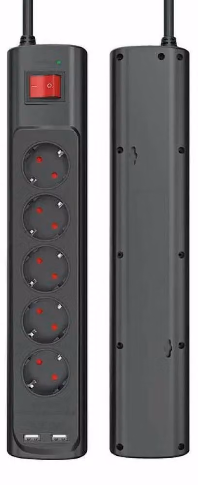 Snakebyte VMP4001 MONSTER Ciabatta a 5 prese con USB-A Nero