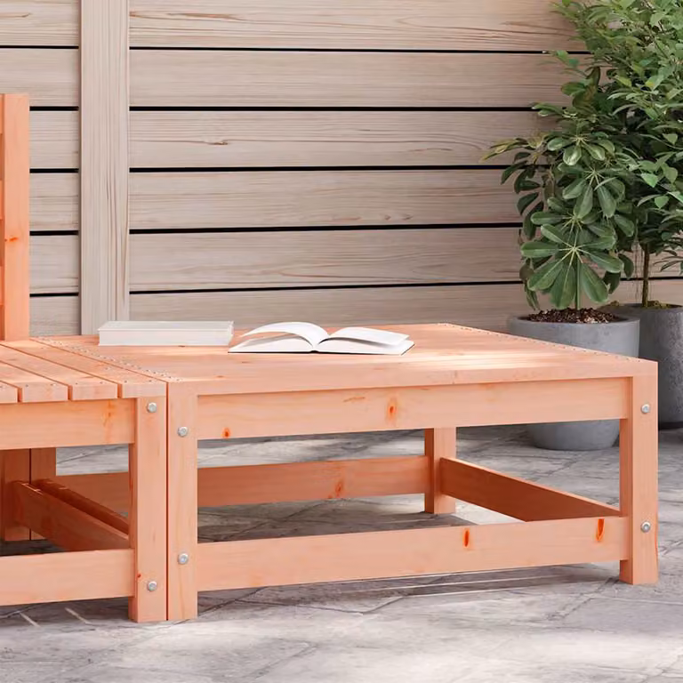 Poggiapiedi da giardino vidaXL in legno di Douglas marrone L: 70 cm, P: 70 cm, H: 30 cm