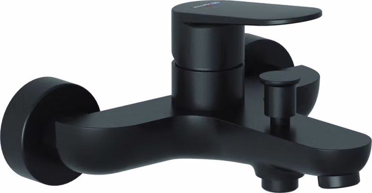 Kludi X1 Miscelatore monocomando per vasca e doccia nero opaco, 1 pz.