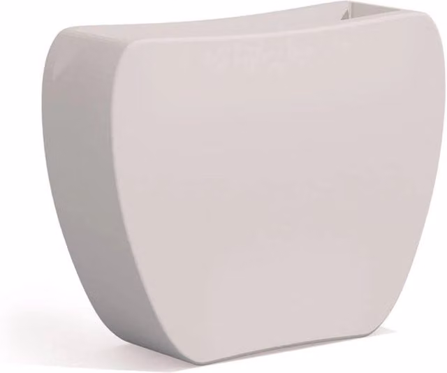 Vaso Fioriera Moderno Modello Heart in Resina Monacis Colore Bianco L: 100 cm, P: 30 cm, H: 80 cm