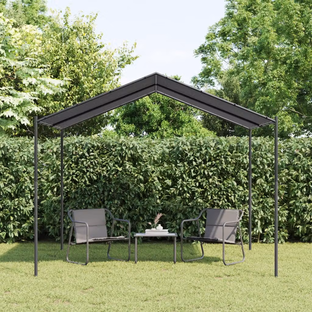 Tenda a Baldacchino vidaXL Antracite in Acciaio e Poliestere 3 x 3 m