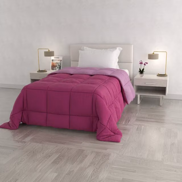 Trapunta Elegant singola double face fucsia e lilla Datex