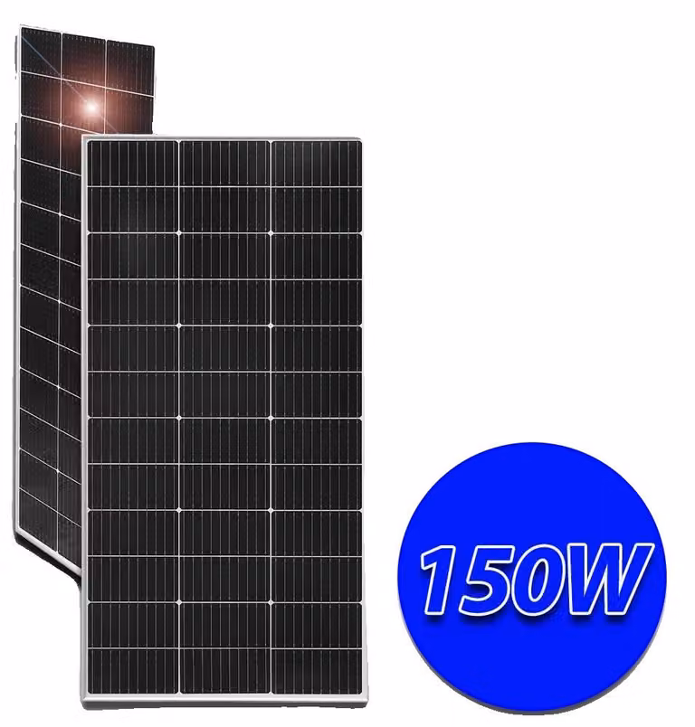 Pannello solare, materiale monocristallino, alta efficienza, 150 W, 1140 x 560 mm