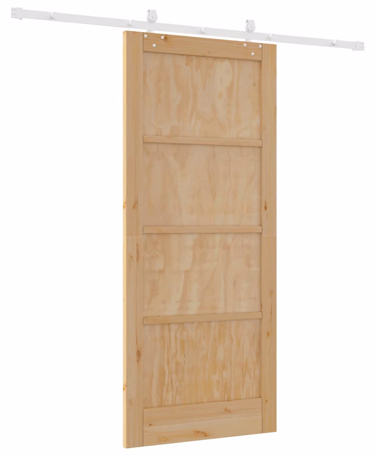 Porta scorrevole Naturale e Bianco 86 x 198,5 cm