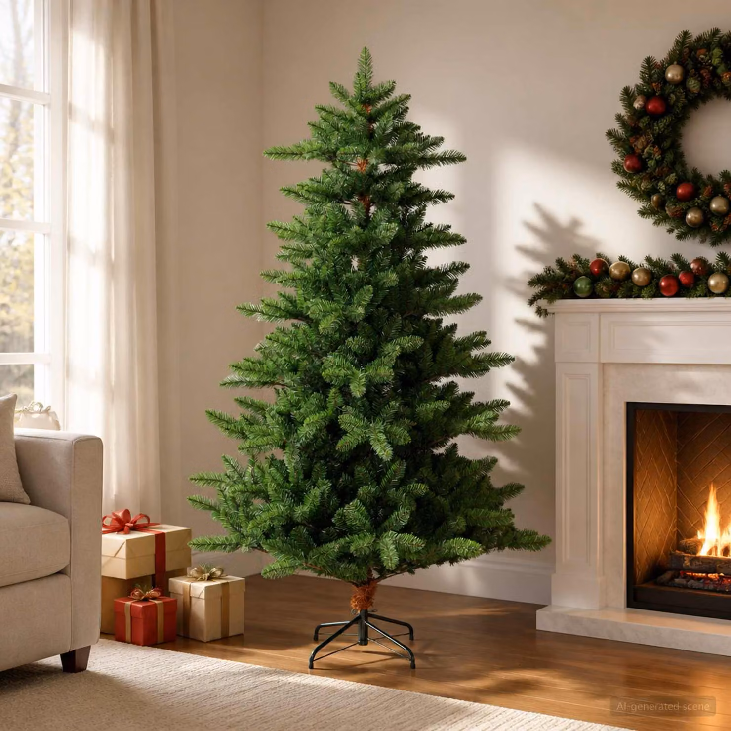 vidaXL Albero di Natale artificiale 150 cm PVC e Metallo Verde