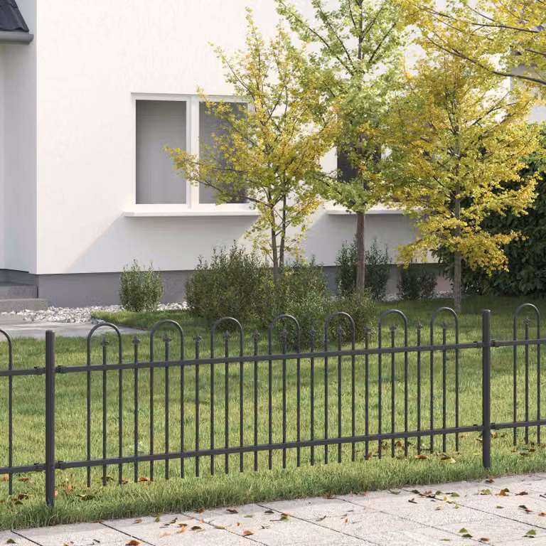 Recinzione ad arco a picchetto DRONTEN Nero