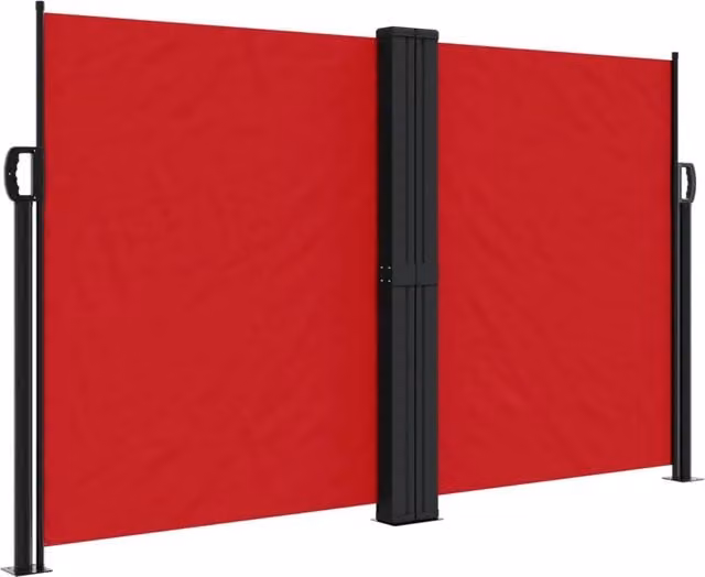 Tenda da sole laterale retrattile DESIGN IN in poliestere e acciaio, colore rosso, L: 1000 cm, H: 140 cm