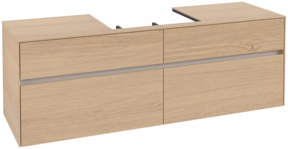Villeroy & Boch Collaro Meuble sous-lavabo, 4 tiroirs, lavabo au centre, 1600x548x500mm, C02500VJ, C02500VJ