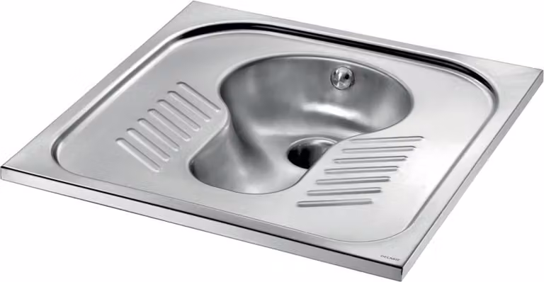 Delabie Hock-WC SHA 700 1 tazza a spruzzo con Ger-Ver. D1" Edst. 1.4301 sat.