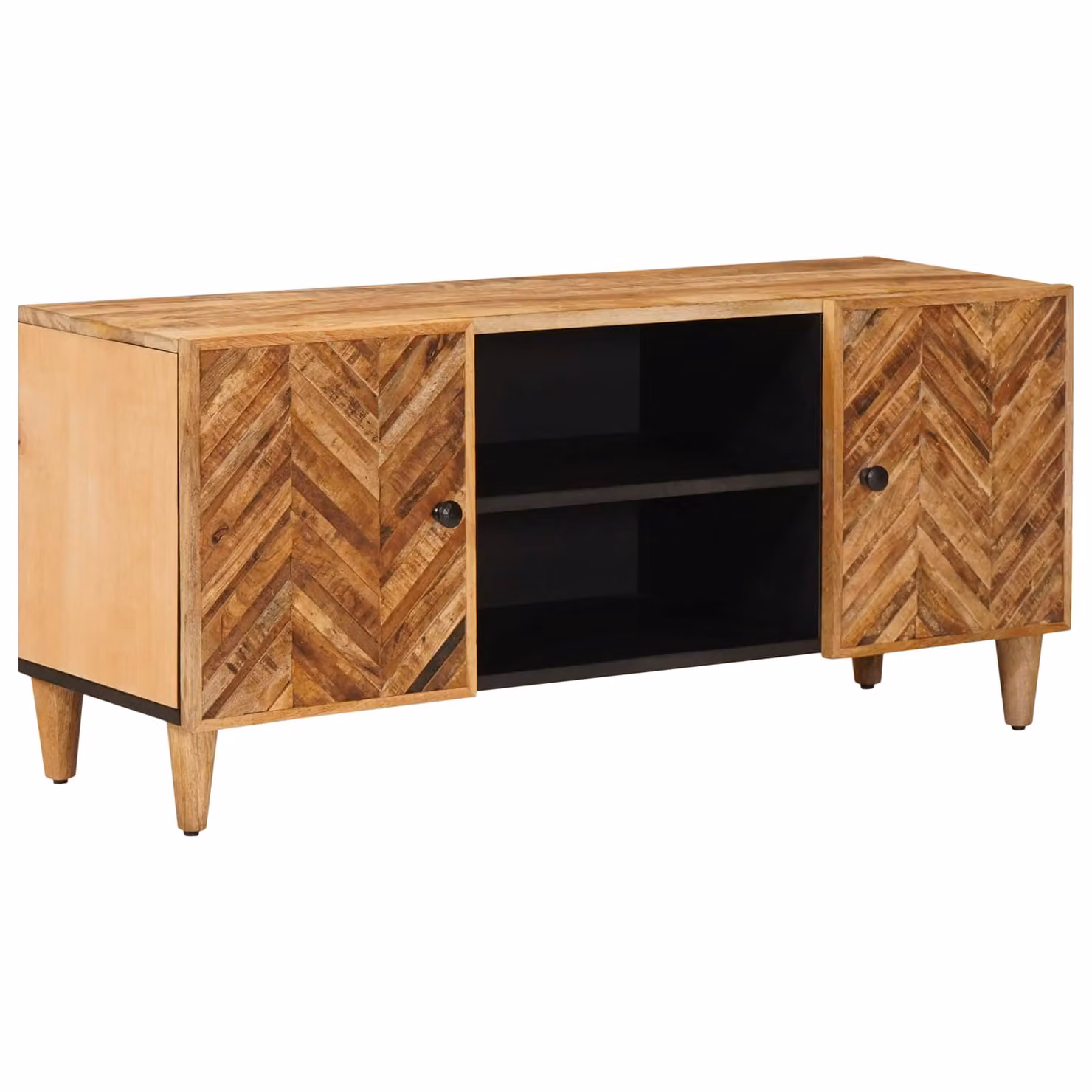 Armadio di stoccaggio moderno vidaXL in legno di mango marrone L 105 cm x P 33,5 cm x H 46 cm
