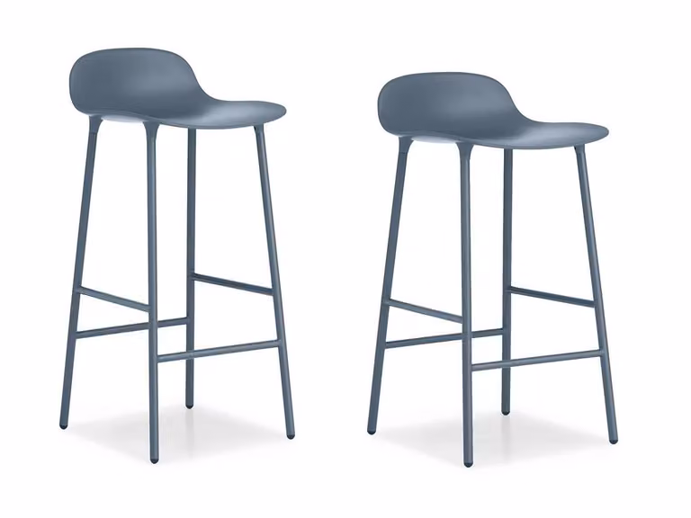 Form Sgabello Gambe in Acciaio