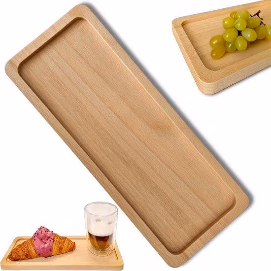Piano da tavolo in legno versatile con finitura moderna - 1 pezzo - quadrato - 30 x 12 cm