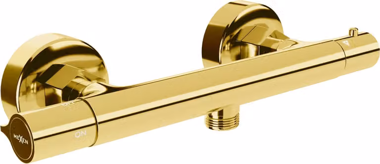 Mexen Slim miscelatore termostatico per doccia, dorato - 77105-50