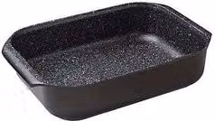Rostiera in alluminio antiaderente Risoli colore nero L: 40 cm, P: 25 cm