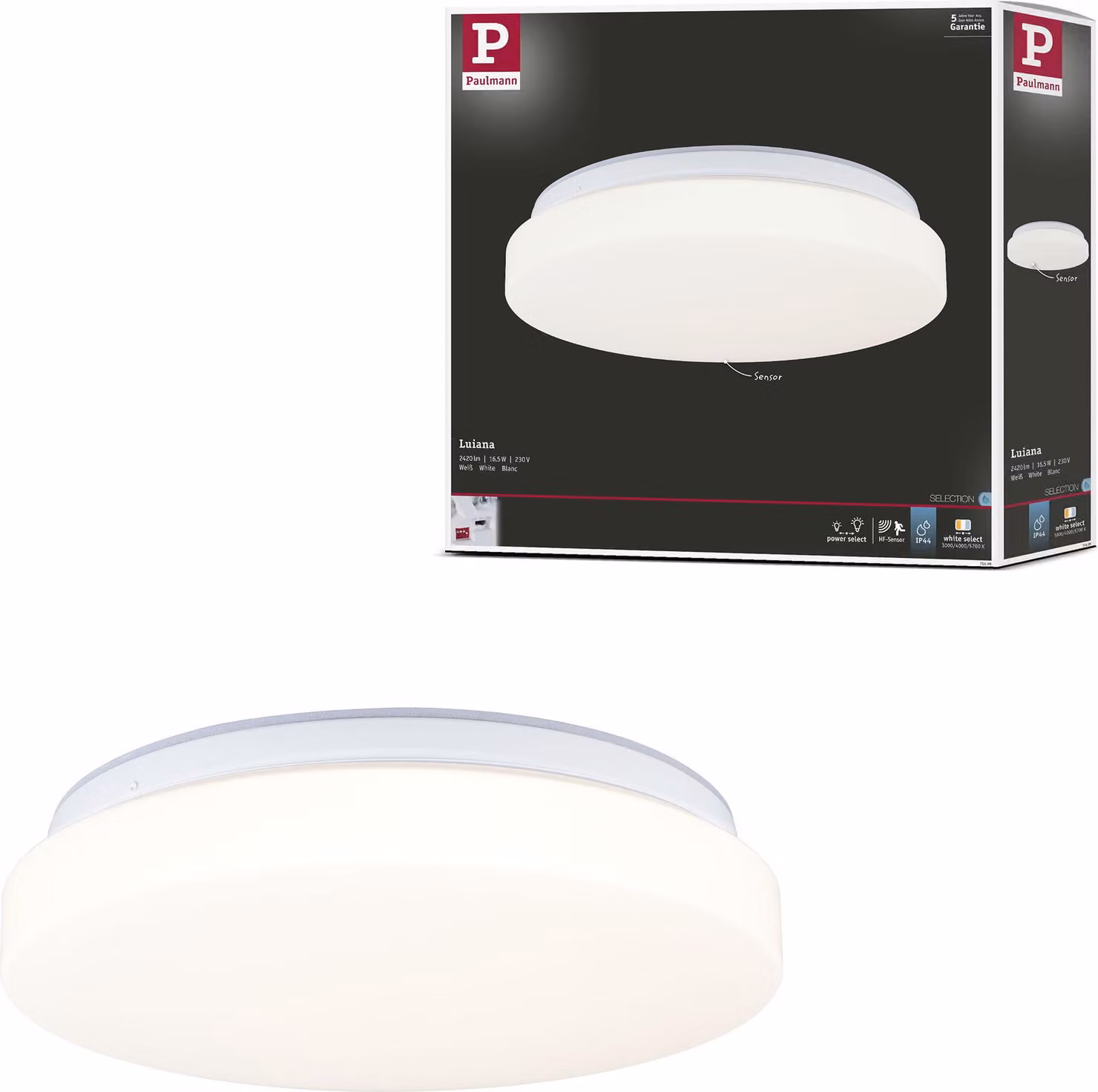 Paulmann Plafoniera LED Rilevatore di movimento crepuscolare (HF)