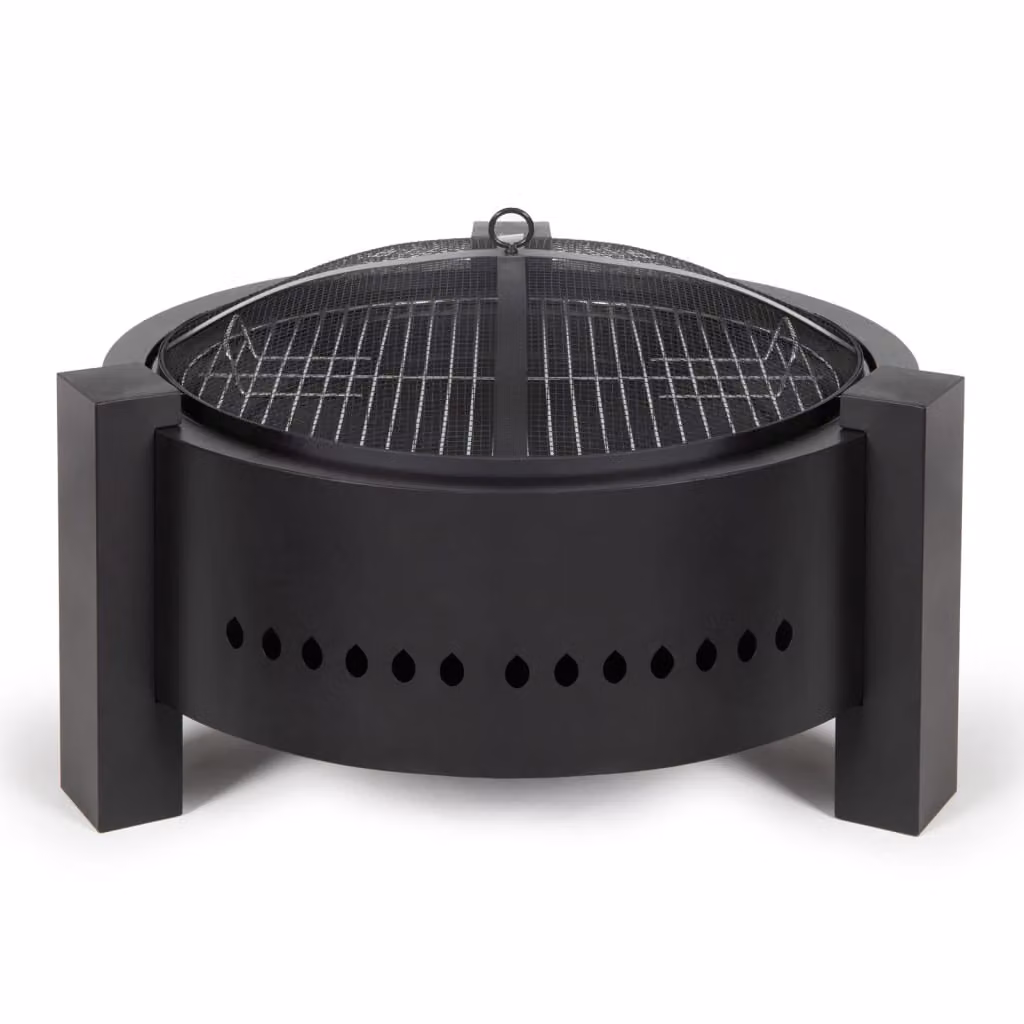 Braciere a legna o carbone 47,5 cm nero Livoo DOC286