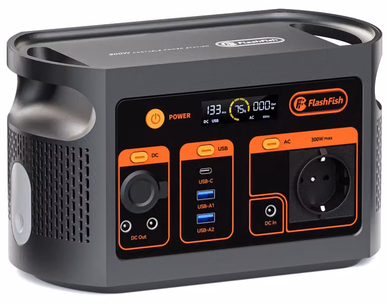 Centralina portatile da 300W - Batteria LiFePO4 da 179,2 Wh - Uscita AC da 230V