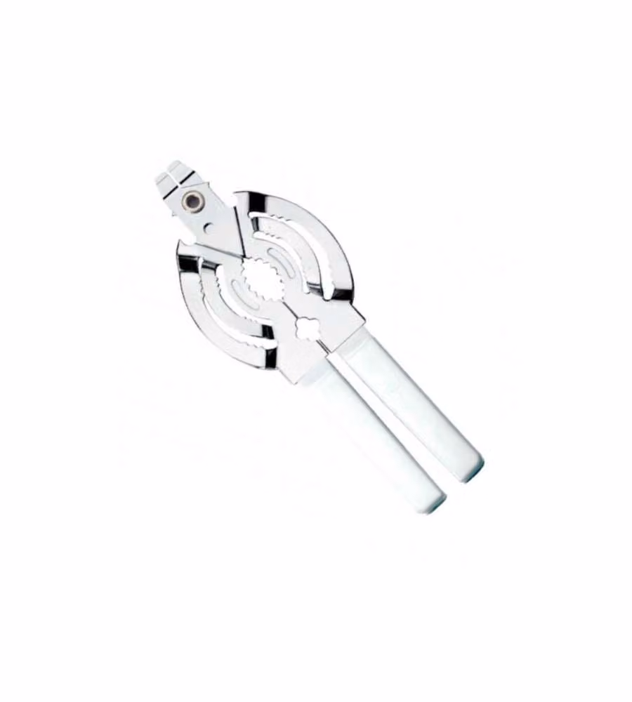 Apribarattoli a pinza Daily Ghidini in acciaio inox e plastica color argento