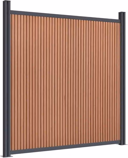 Pannello di recinzione | Recinzione da Giardino Marrone 180x186 cm in WPC