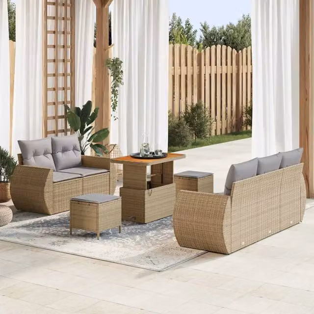 Set Divano da Giardino 8 pz 5-Numero di posti 3363772