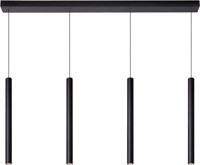 Lampada a sospensione Lorenz Lucide nera LED 16W dimmerabile