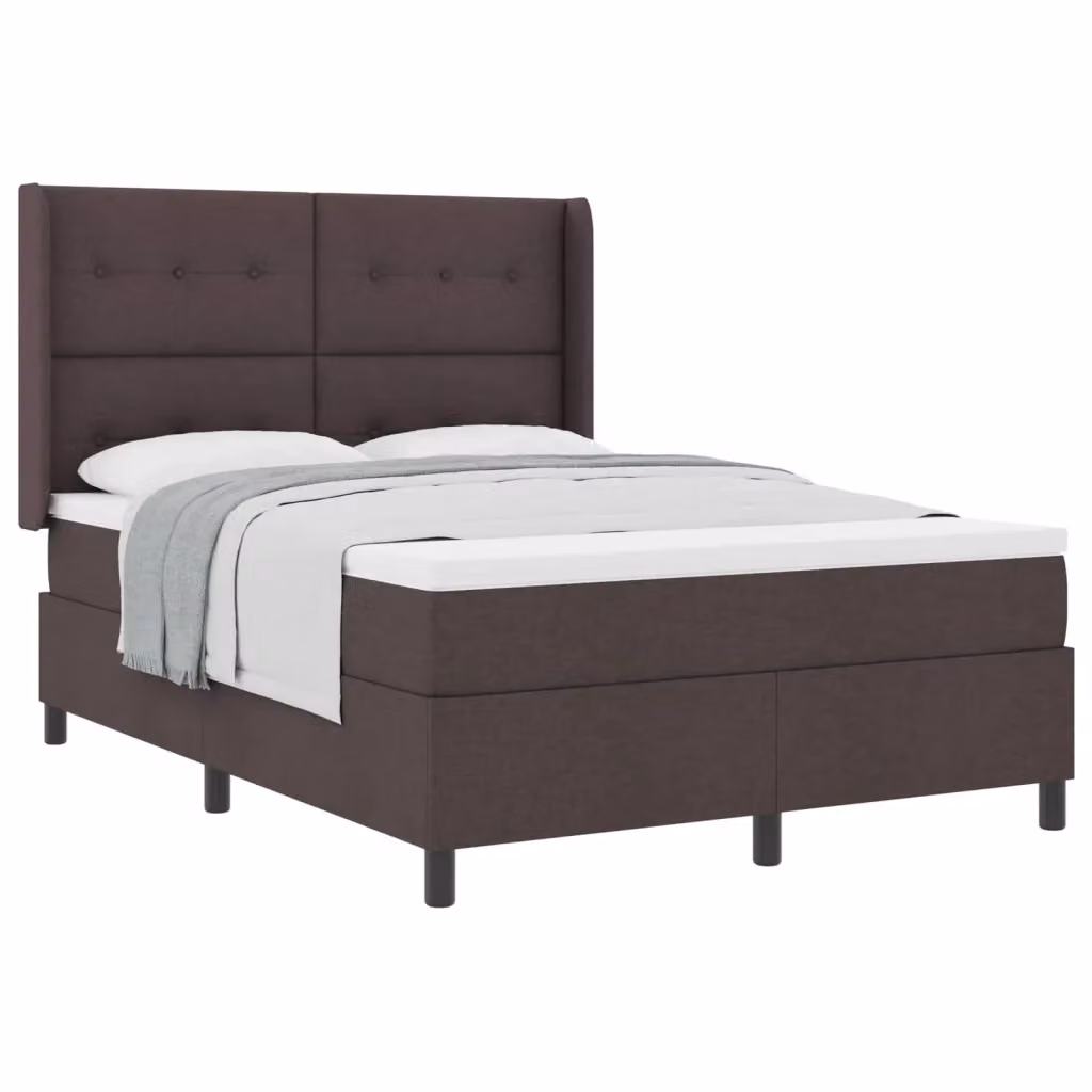Letto ibrido con materasso vidaXL in tessuto marrone L: 140 cm, P: 200 cm – 2