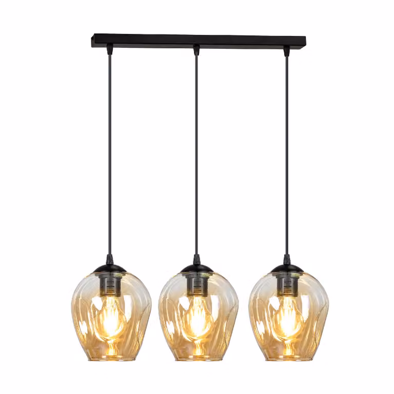 Żyrandol Emibig 3xE27 40W ISTAR 3 BL/MIODOWY 677/3