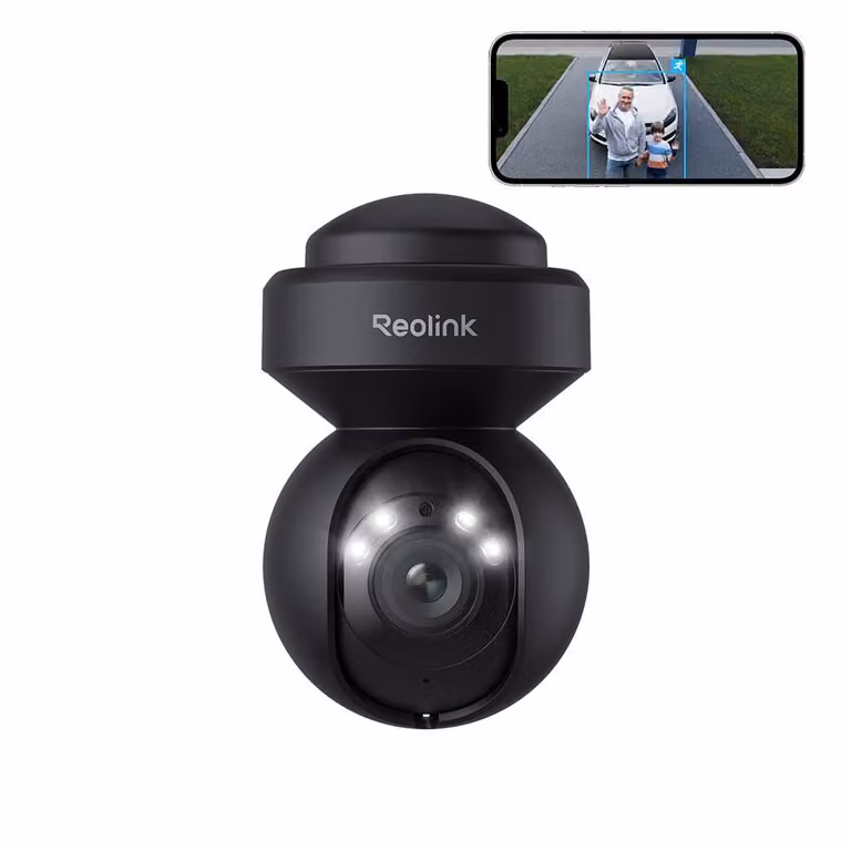 Telecamera di sorveglianza WiFi Reolink 2K+ 5MP 2,4/5 GHz, zoom 3X, panoramica, inclinazione e tracciamento automatico, rilevamento persone/veicoli/animali, visione notturna a colori