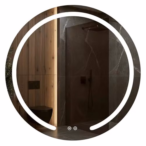 Rea - Specchio MODERN 90 - Bicchiere - Rotondo - 2,5 x 90 x 90 cm