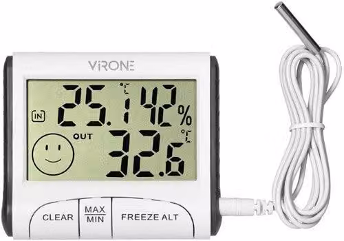 Stazione meteorologica Enzo Chacon con sensore esterno wireless + barometro, colore 8150190