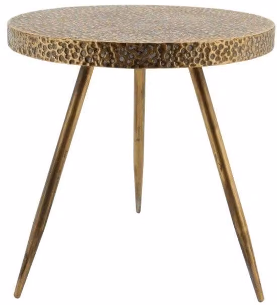 Tavolino - Ø38x38,5 cm - Acciaio - Oro/Rame