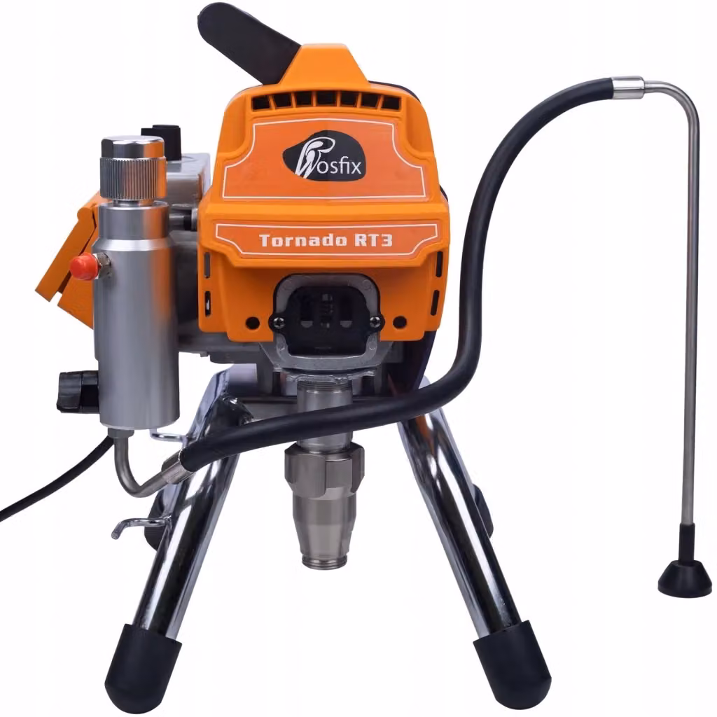 Pistola Airless Rosfix Arancione con Serbatoio da 6L e Lancia di Estensione per Vernice e Lacca – 2