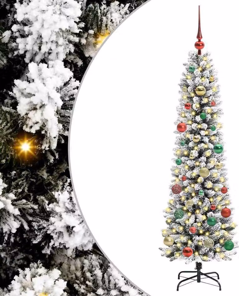 Albero di Natale artificiale con 150 LED Bianco 150 cm