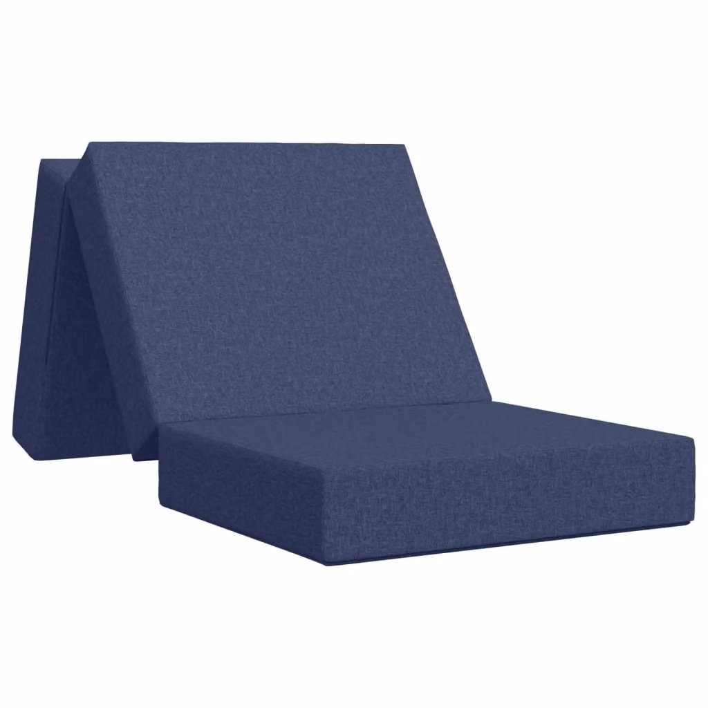 Divano Letto Pieghevole Moderno vidaXL in Tessuto Blu L 90 x P 63 x H 45 cm – 2