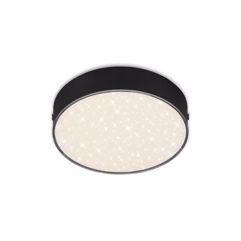 Lampada da soffitto a LED rotonda cielo stellato 11W nero metallo 15,7cm 4000K Briloner